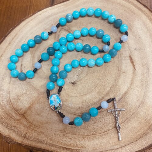 Różaniec z amazonitu
