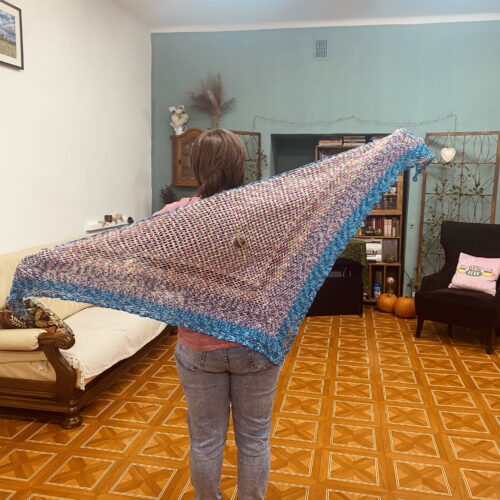 Chusta wykonana na szydełku