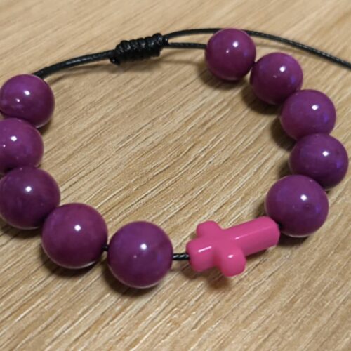 Bransoletka – Dziesiątek Różańca z Kamieni Naturalnych