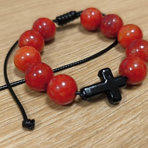 Bransoletka – Dziesiątek Różańca z Kamieni Naturalnych