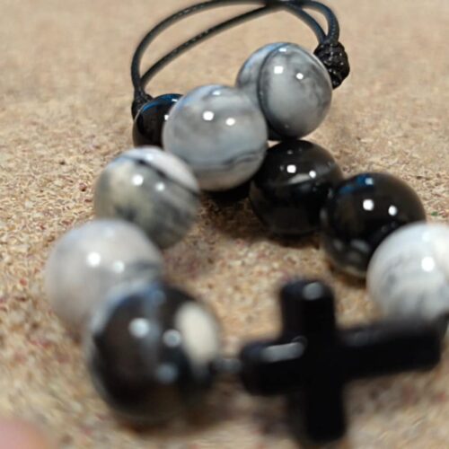 Bransoletka – Dziesiątek Różańca z Kamieni Naturalnych