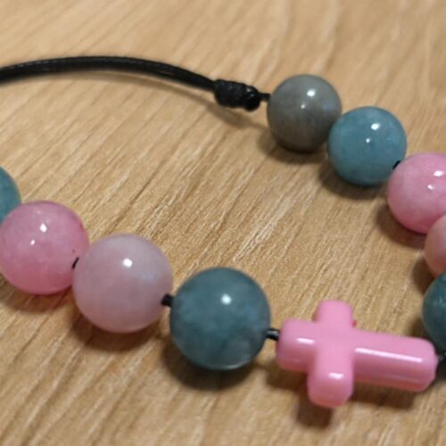 Bransoletka – Dziesiątek Różańca z Kamieni Naturalnych