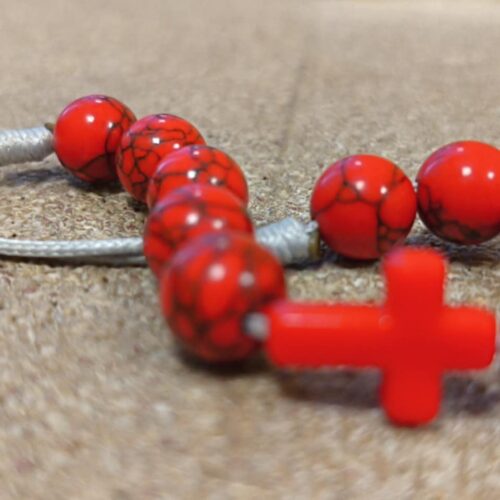 Bransoletka – Dziesiątek Różańca z Kamieni Naturalnych